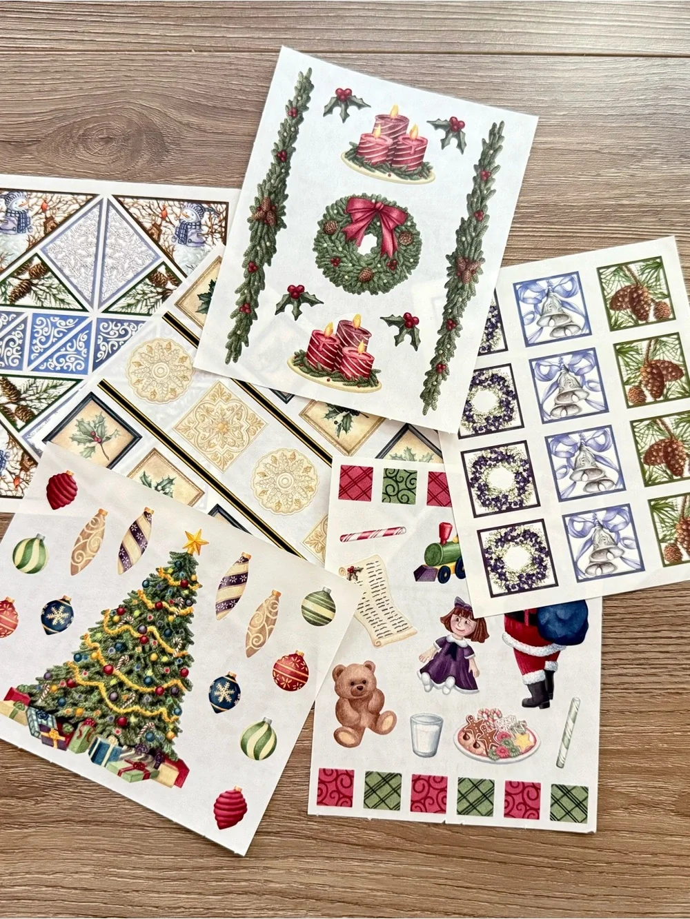 Vintage Creative Memories Holiday / Christmas Sticker Sheet Lot Set